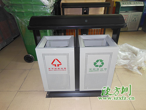 貴陽物業(yè)戶外鋼板沖孔垃圾桶，客戶的二次選擇。