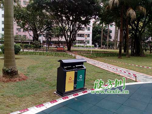 韶關(guān)機(jī)關(guān)鋼制垃圾桶，欣方圳量身定做